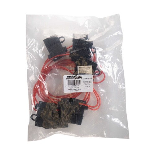 Install Bay ATFH18C-10 ATC Fuse Holder With Cover 18 Gauge - Package of 10