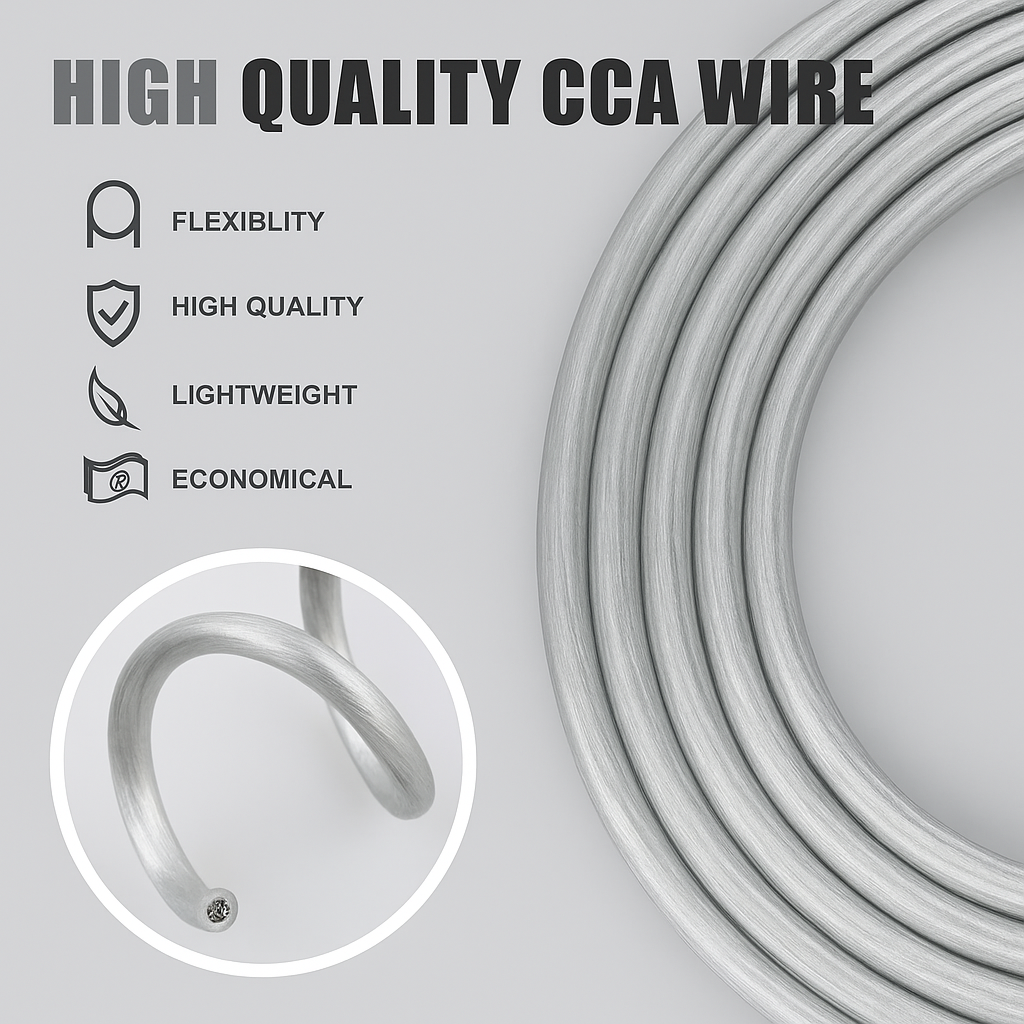 American Terminal ATP8G100SL 8GA 100' Silver Power Ground Wire Car Audio Amplifier Marine Cable