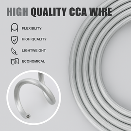 American Terminal ATP8G250SL 8GA 250' Silver Power Ground Wire Car Audio Amplifier Marine Cable