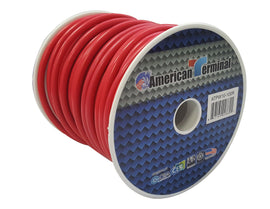 American Terminal ATPW10-100R 10GA 100' Red Primary Remote Power Ground Wire