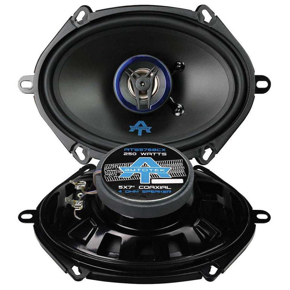 AUTOTEK ATS5768CX 250W 5 x7" 2-Way ATS Series Coaxial Car Speakers