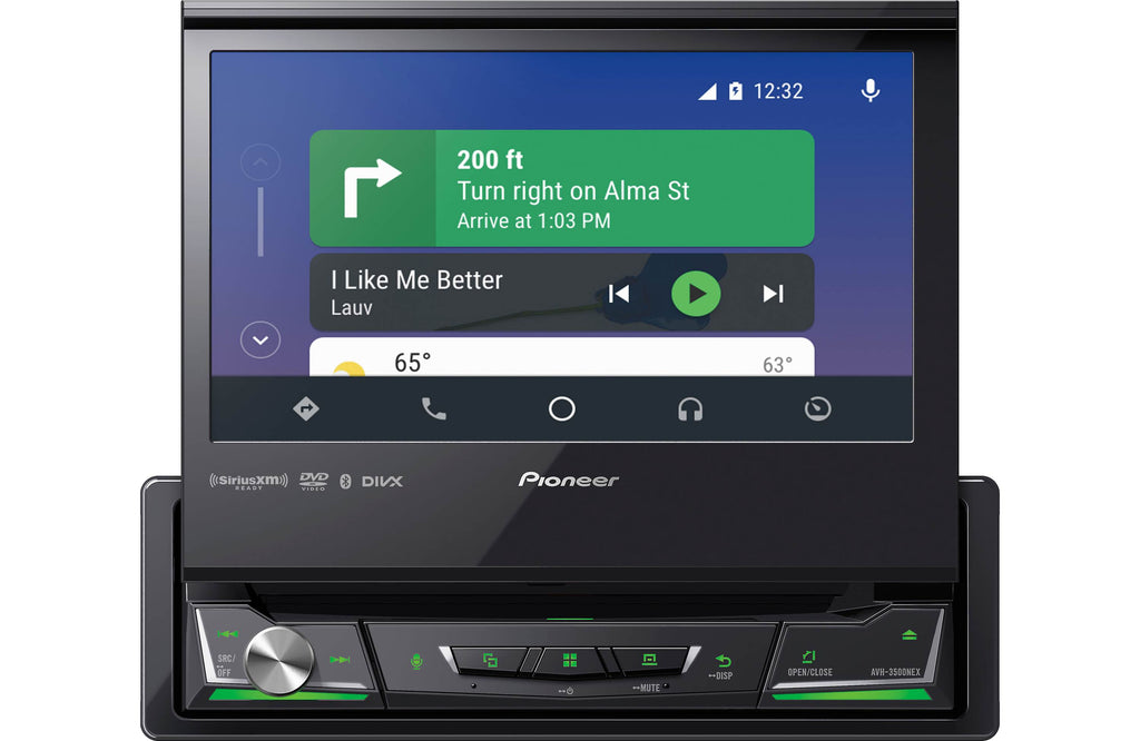 PIONEER AVH-3500NEX 1 DIN DVD/CD Player Flip Up Bluetooth Android Auto CarPlay