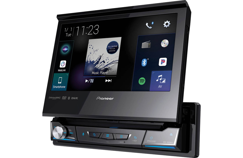 PIONEER AVH-3500NEX 1 DIN DVD/CD Player Flip Up Bluetooth Android Auto CarPlay