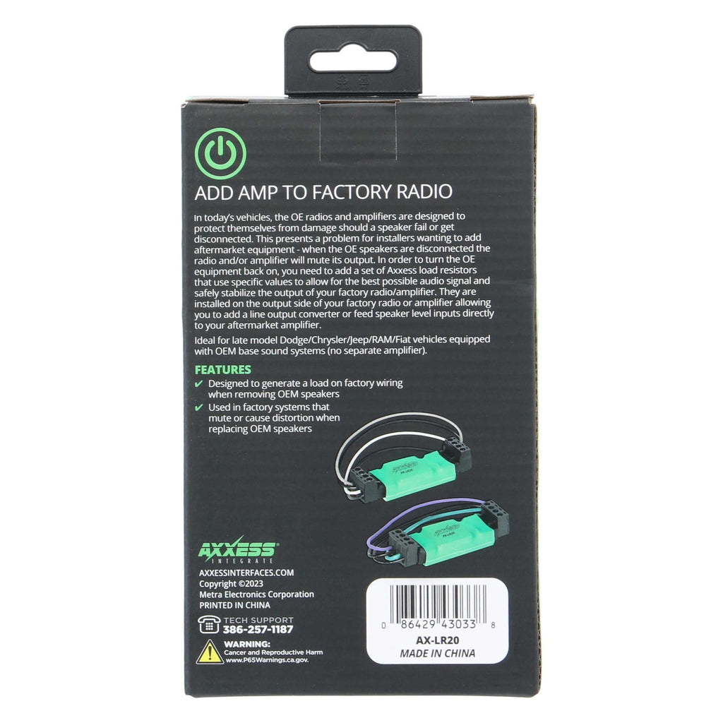 Axxess AX-LR20 20 Ohm Universal Load Resistor