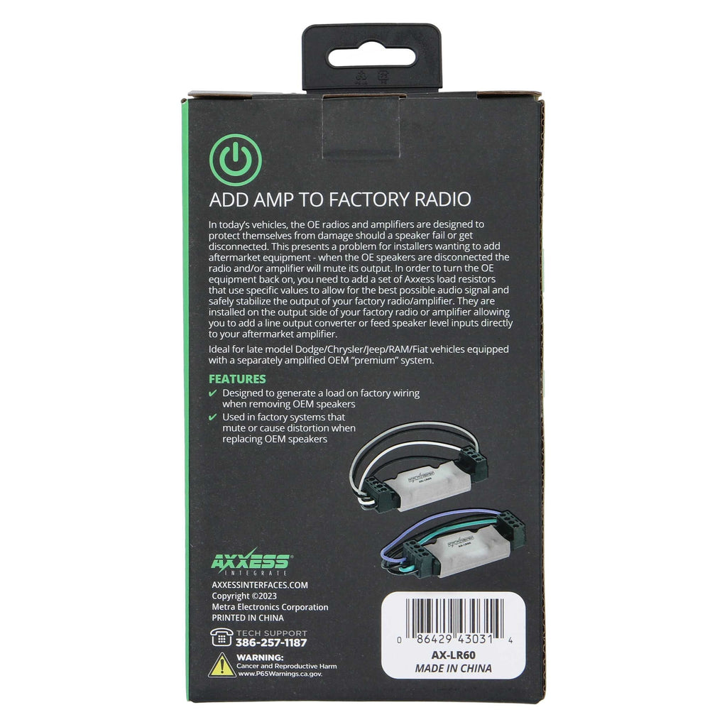 Axxess AX-LR60 60 Ohm Universal Load Resistor