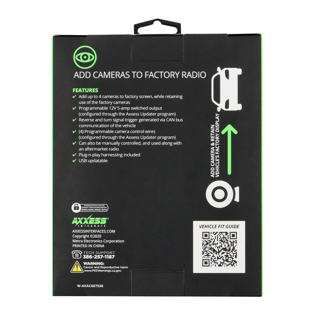 Axxess AXAC-CH8 Camera Data Interface with Pre-Wired Harness - Fits Select Chrysler Models 2023-UP