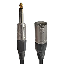 Load image into Gallery viewer, MR DJ CQSXM12 12&#39; Pro PA DJ Karaoke XLR Male to 1/4&quot; TRS Stereo Male Plug Audio Balanced Microphone Cable