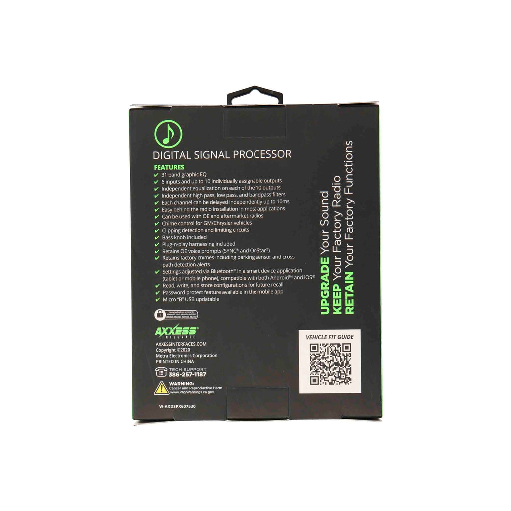 Axxess AXDSPX-GL1 DSP Data Interface with Pre-wired Harness - Fits Select GM Models 2006-2020
