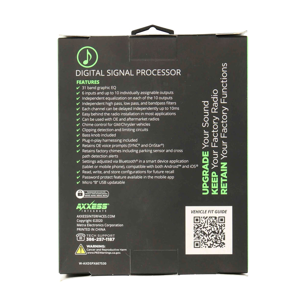 Axxess AXDSPX-GM30 DSP Data Interface with Pre-wired Harness - Fits Select GM Models 2019-2023