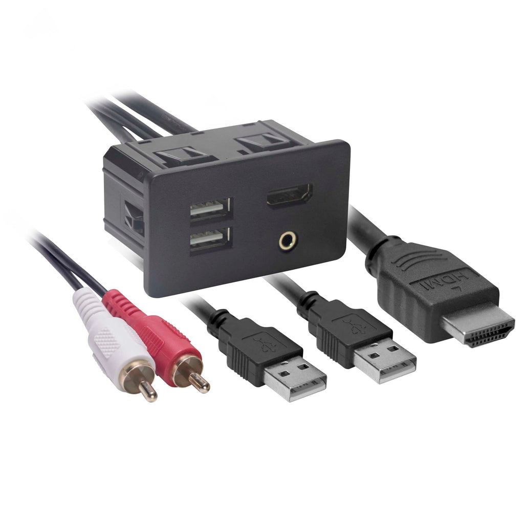 Axxess AXFD-USB USB/AUX/HDMI Knockout Replacement Panel - Ford 2015-2016