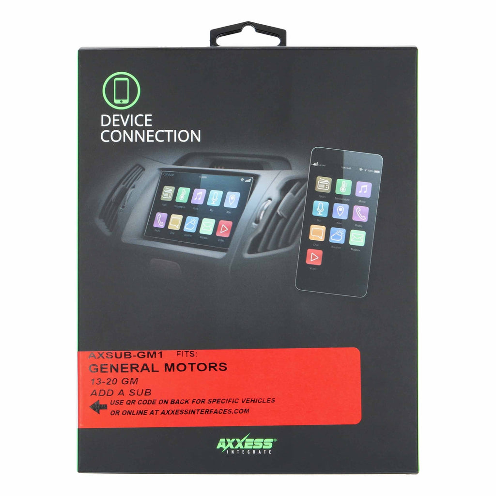 Axxess AXSUB-GM1 CAN-BUS INTERFACE TO PROVIDE SUB -RCA 5-VOLT + VOLUME CONTROL - GENERAL MOTORS 2014-2019