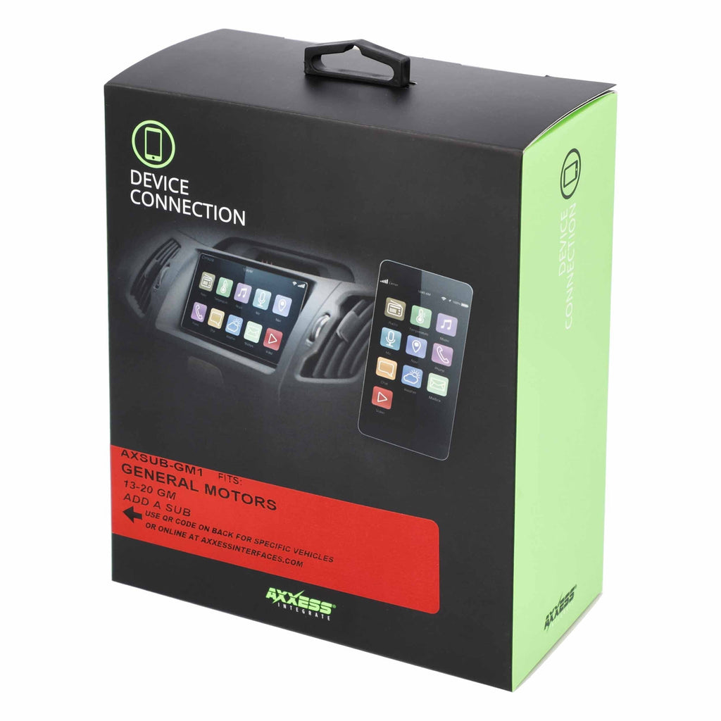 Axxess AXSUB-GM1 CAN-BUS INTERFACE TO PROVIDE SUB -RCA 5-VOLT + VOLUME CONTROL - GENERAL MOTORS 2014-2019