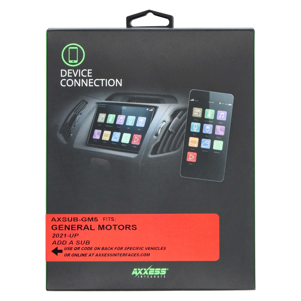 Axxess AXSUB-GM5 CAN-BUS INTERFACE TO PROVIDE SUB -RCA 5-VOLT + VOLUME CONTROL - GENERAL MOTORS 2021-UP