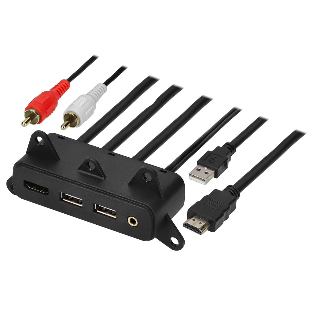 Axxess AXUSB-CH2 USB/AUX/HDMI Replacement Panel 3 Feet - Chrysler/Dodge/Jeep 2015-Up