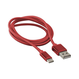 Axxess AXUSBC-RD USB-C Replacement Cable - 3 Ft, Red