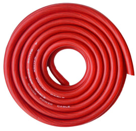 Absolute P4-50RD 50' 4-Gauge Red Copper Mix Power Ground Wire Cable