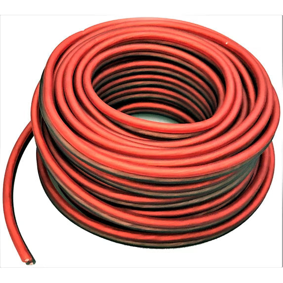Marine Red/ Black 25 Ft True 14 Gauge Marine Car, Home Audio Speaker Wire Cable