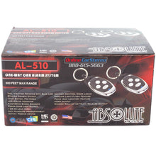 Charger l'image dans la galerie, Absolute AL510 One Way Car Alarm Keyless Entry 500' Range Two 4 Button Remote control with Blue LED