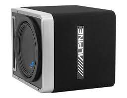 Alpine S-SB10V S-A60M KIT4<br/>S-SB10V 10" 600w S-W10D4 Subwoofer+Ported Sub Enclosure Box+Alpine S-A60M Amp + 4 Gauge Amp Kit