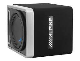 Alpine S-SB10V 10" Vented Loaded Halo Enclosure with Alpine KTA-30MW Mono and KTA-30FW 4-Channel Weather Resistant Amplifiers