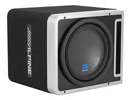 2 Alpine S-SB12V Loaded 12" 600W Subwoofers + Ported Sub Enclosure Box
