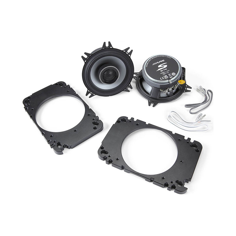 Alpine 140w Front Factory Speaker Replacement Kit For 1997-2002 Jeep Wrangler TJ