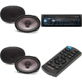Alpine UTE-73BT RUE-4360 Remote + Two Pairs SXE-6926S 6x9