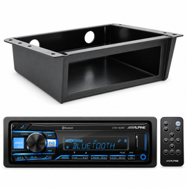 Alpine UTE-83BT Digital Media Stereo Bluetooth USB & Auxiliary + Under-Dash Mount Kit