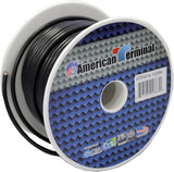 American Terminal ATPW14-100BK<br/> 14 Gauge 100 Feet Wire Black Power Ground Primary Stranded Copper Clad