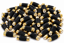 Charger l'image dans la galerie, Absolute FF-100B-50 Gold RCA Female-to-Female Coupler Adapter 50 Pack