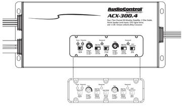 Audio Control ACX-300.4 4-Channel Powersports Marine Amplifier 300 Watts