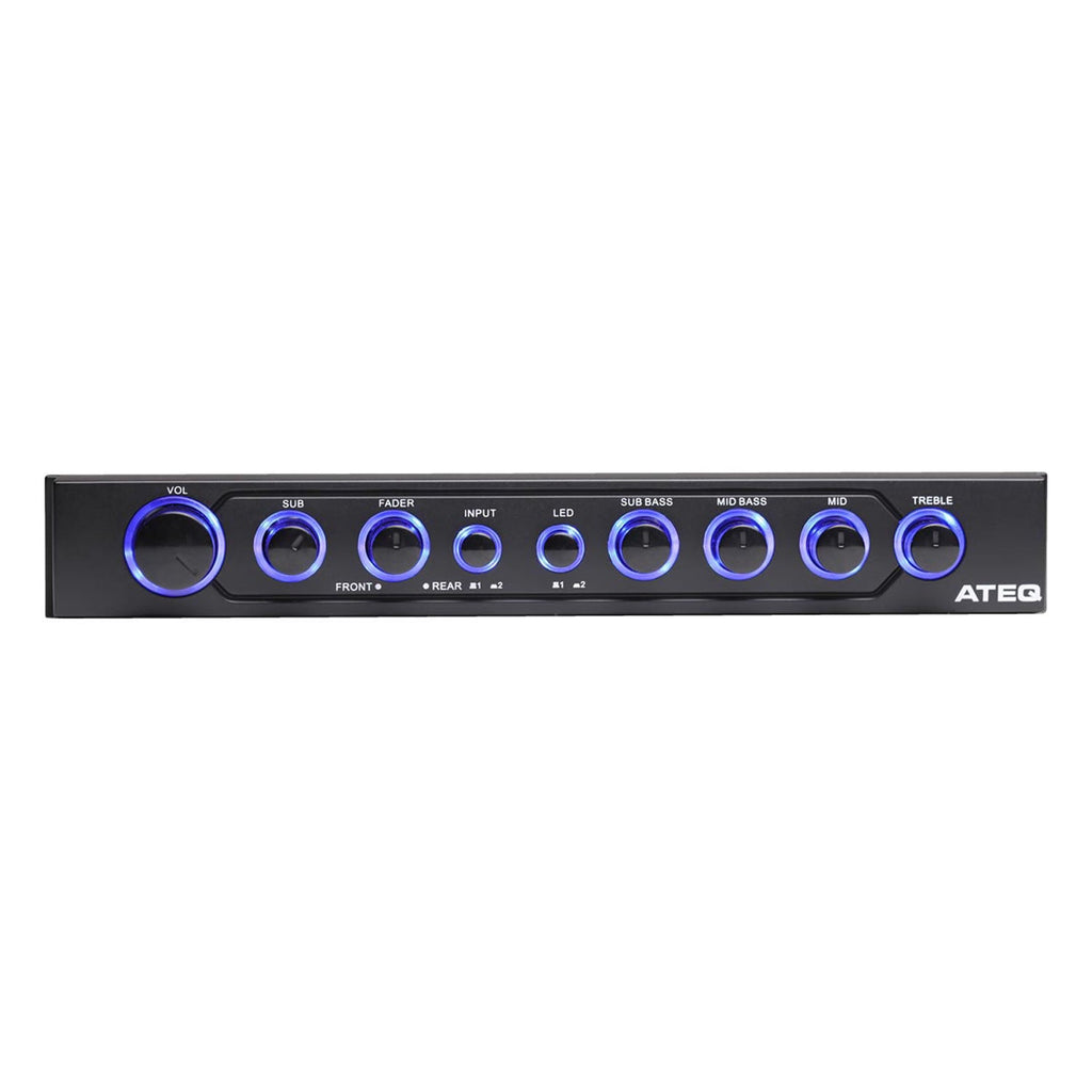 AUTOTEK ATEQ 4-Band Equalizer with 9-Volt Line-Driver and Multiple-Source Signal Processor