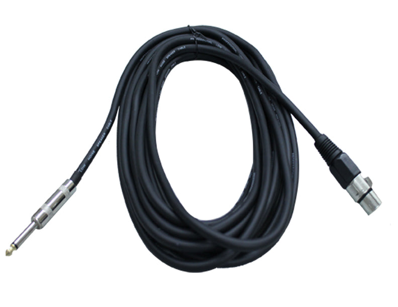 MR DJ CQXF25 25' Pro PA DJ Karaoke XLR Female to 1/4" TS Mono Male Plug Speaker Wire Cable