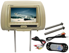 Load image into Gallery viewer, Absolute DPH-785IRC 7.5" Cream Headrest TFT/LCD Monitor DVD/USB/SD