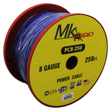 Charger l'image dans la galerie, MK Audio PC8250BL 8GA 250' Blue Power Ground Wire Car Audio Amplifier Marine Cable