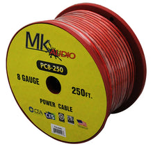 Load image into Gallery viewer, Mk Audio PC8-250RD 8 Gauge Red Multi-Strand 250 Feet Power Ground Wire Cable