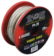 Load image into Gallery viewer, Absolute P4-20SL 20' 4-Gauge Silver Copper Mix Power Ground Wire Cable