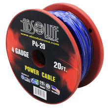 Load image into Gallery viewer, Absolute P420BL 20' 4-Gauge Blue Power Ground Wire Cable