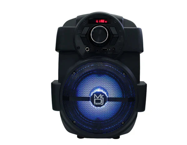 MR DJ PSE65BT 6.5" Portable Active Speaker Rechargeable Battery Party Speaker