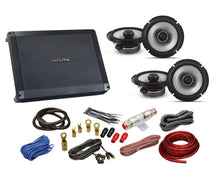 Load image into Gallery viewer, 4 Alpine S2-S65 6.5&quot; Speakers+BBX-F1200 4 CH Amplifier + 4G Amp Kit