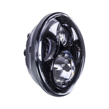 Load image into Gallery viewer, Saddle Tramp BC-561B Round Motorcycle Headlights with Black Face and Partial Halo - 5.6 Inch, 8 LED