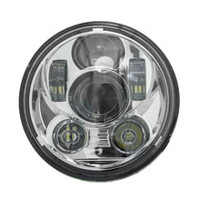 Load image into Gallery viewer, Saddle Tramp BC-562S Silver Round Motorcycle Headlights - 5.6 Inch