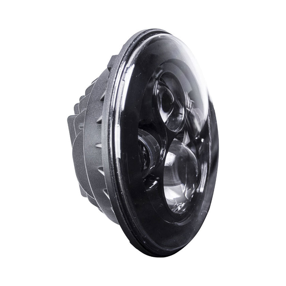 Saddle Tramp BC-701B Black Round Motorcycle Headlights - 7 Inch