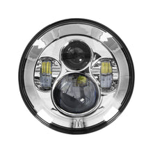 Charger l'image dans la galerie, Saddle Tramp BC-701S Round Motorcycle Headlights with Silver Face - 7 Inch
