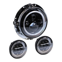 Load image into Gallery viewer, Saddle Tramp BC-706RGBKT Round Motorcycle Headlight - 7 Inch/4.5 Inch