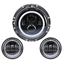 Load image into Gallery viewer, Saddle Tramp BC-706RGBKT Round Motorcycle Headlight - 7 Inch/4.5 Inch