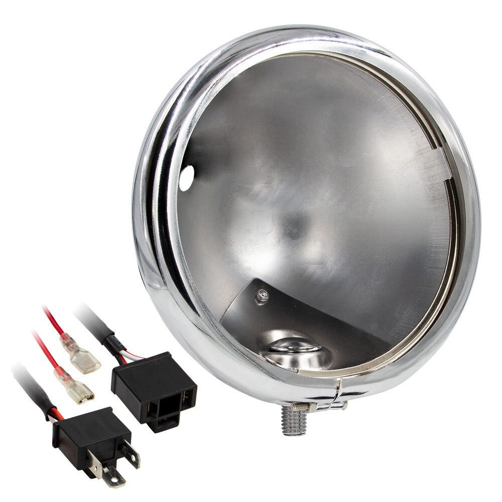 Saddle Tramp BC-HDBUC1 Chrome Headlight Housing Bucket - 5.6 Inch