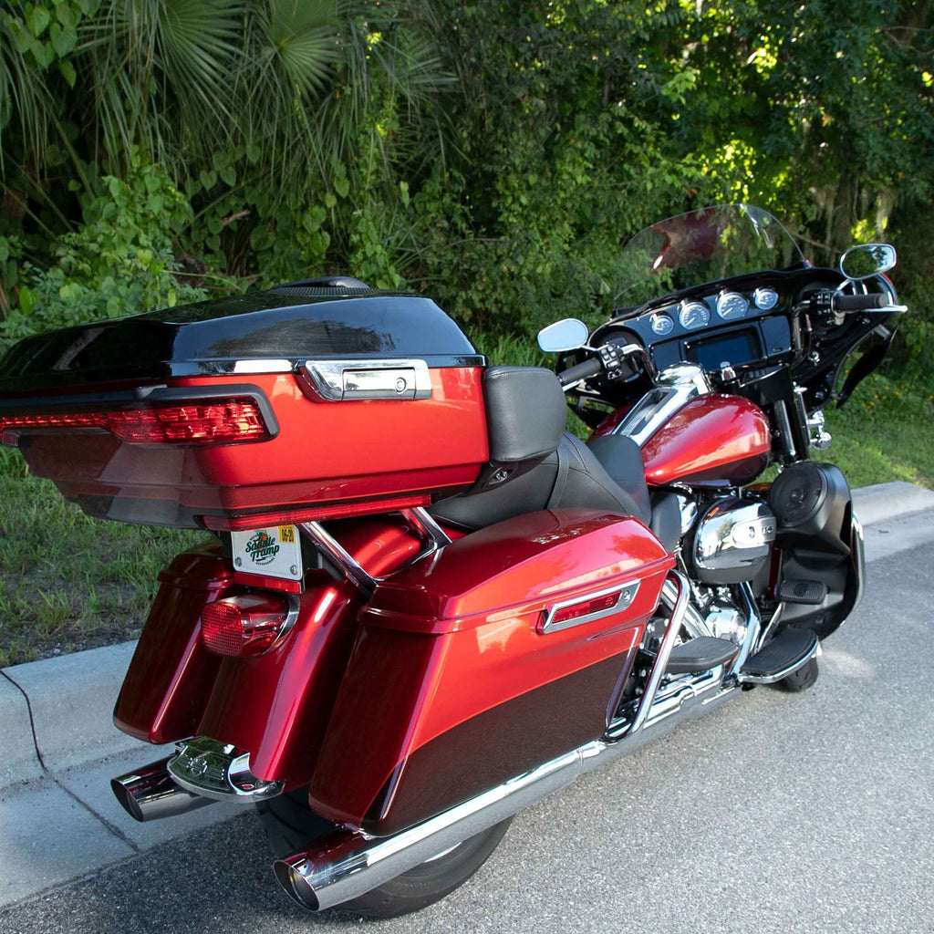 Saddle Tramp BC-TP6914U Tour-Pak style Lid with Speaker Adapters - Compatible Fits for Select Harley-Davidson® Models 2014-2023.5