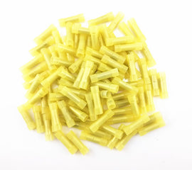 MR DJ BC1210Y 500 pcs 12 - 10 Gauge AWG Yellow insulated Nylon crimp terminals connectors Butt Connectors
