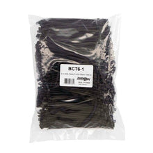 Load image into Gallery viewer, Install Bay BCT6-1 Black Cable Tie - 6 Inch, Package of 1000